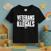Veterans Before Illegals Toddler T-Shirt thumb 3