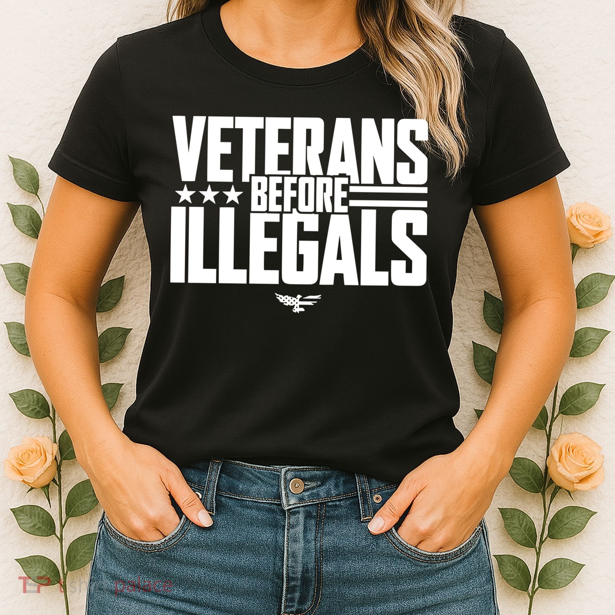 Veterans Before Illegals Women's T-Shirt