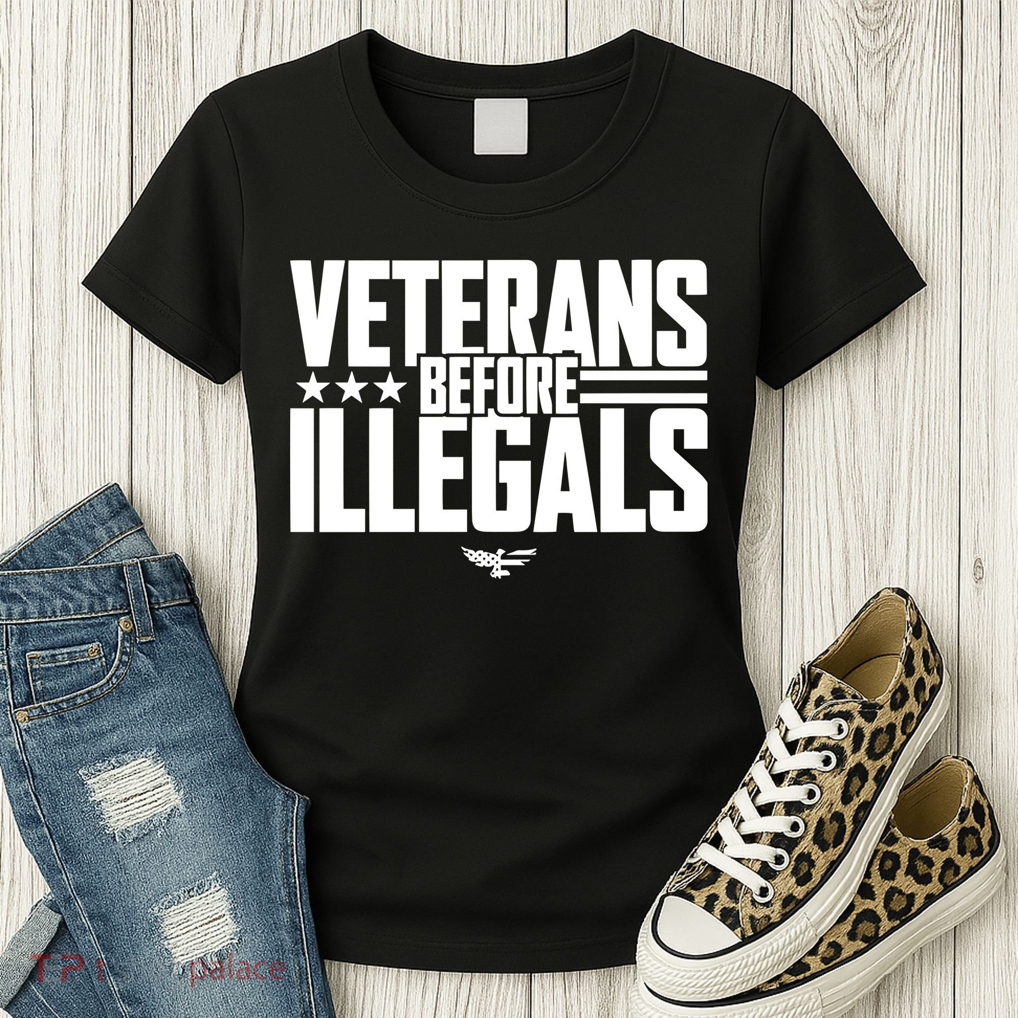 Veterans Before Illegals Women's T-Shirt
