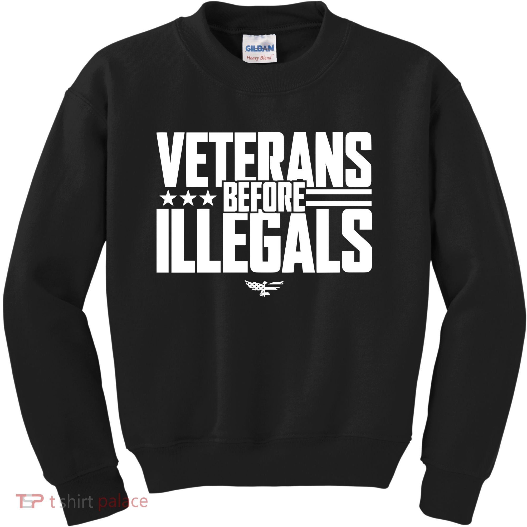 Veterans Before Illegals Kids Sweatshirt