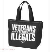 Veterans Before Illegals Tote Bag thumb 3