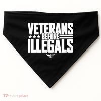 Veterans Before Illegals USA-Made Doggie Bandana thumb 0