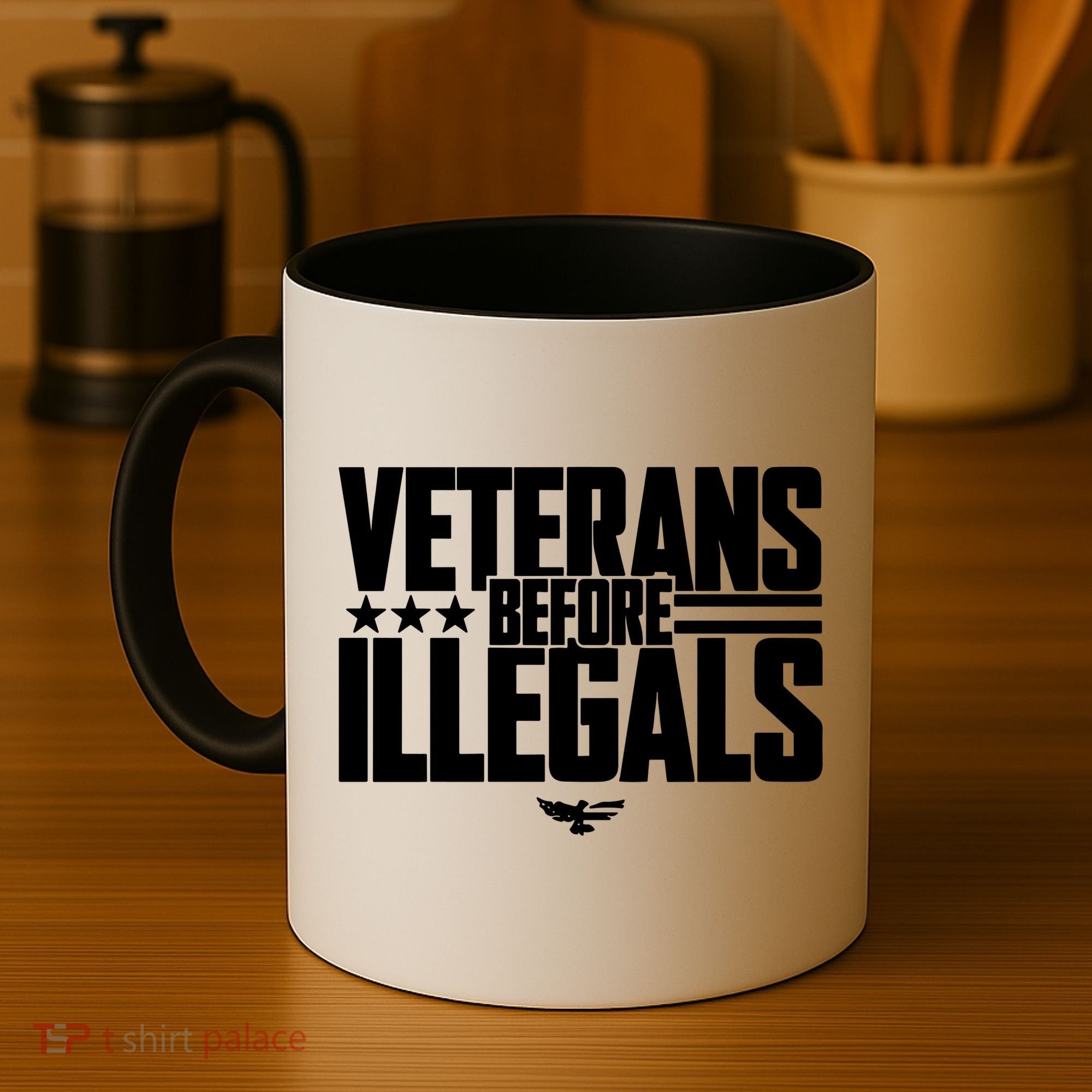 Veterans Before Illegals Coffee Mug
