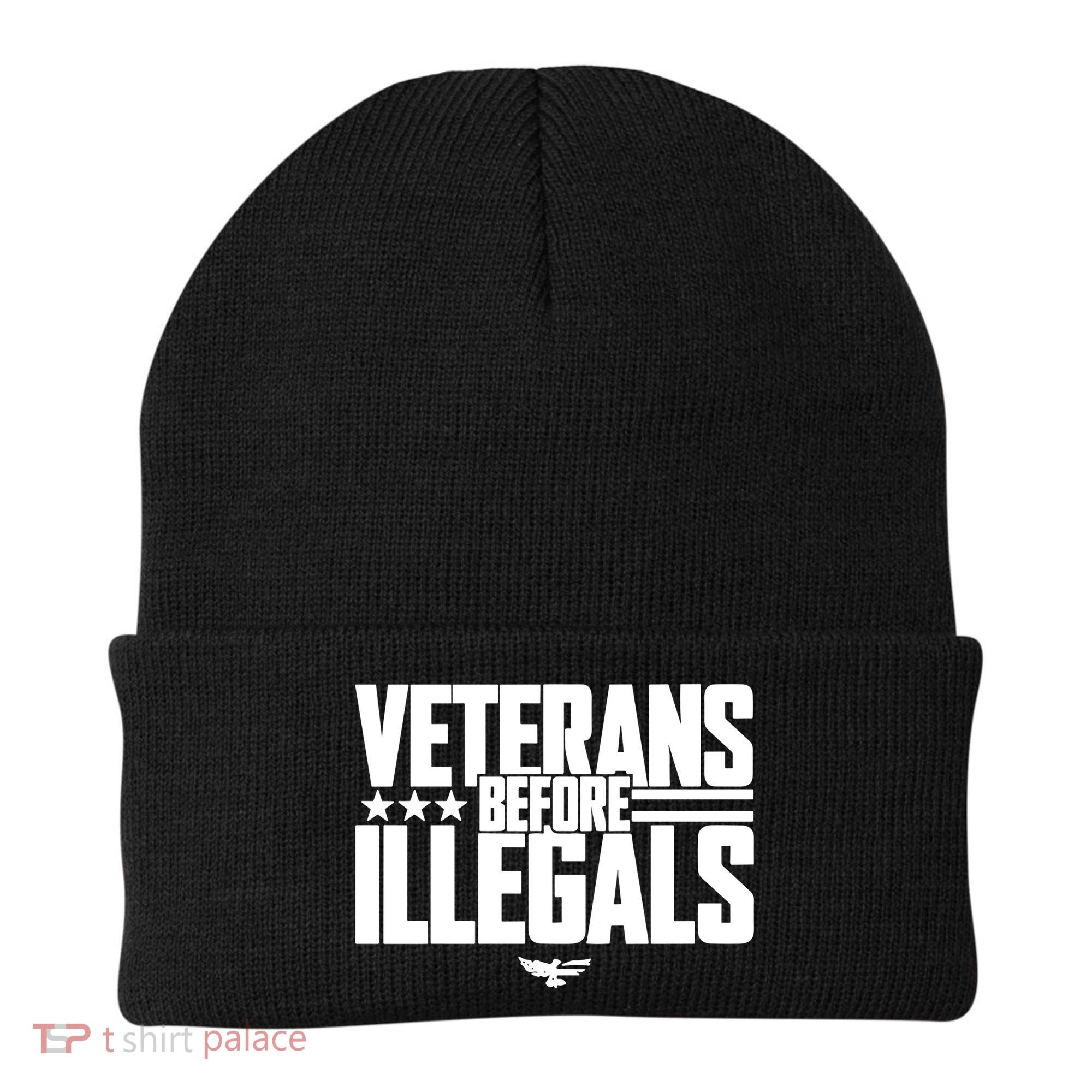 Veterans Before Illegals Beanie