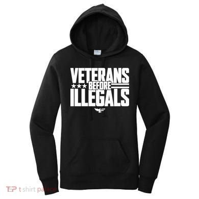 Veterans Before Illegals Women's Hoodie