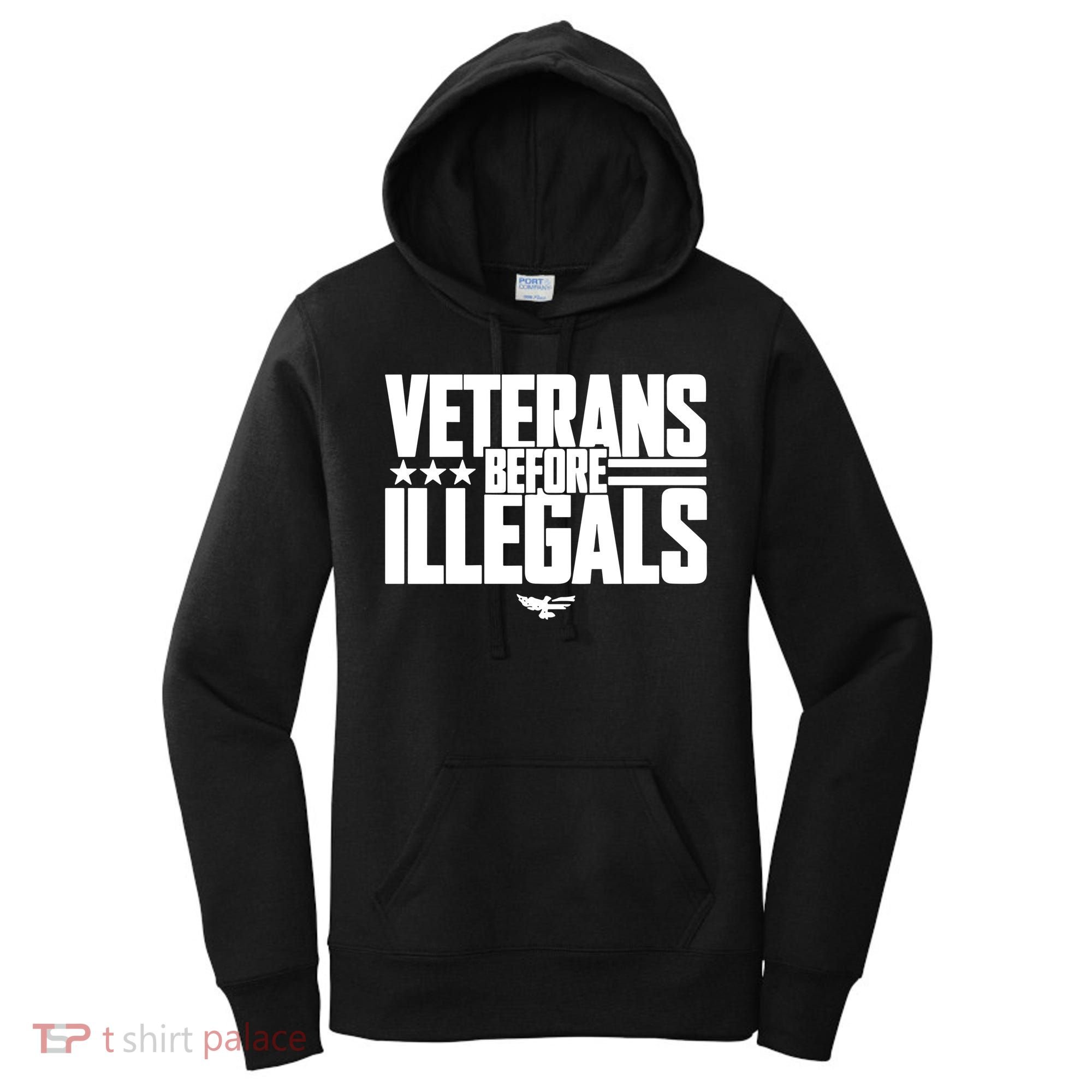 Veterans Before Illegals Women's Hoodie