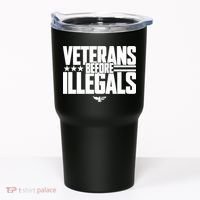Veterans Before Illegals Tumbler thumb 0