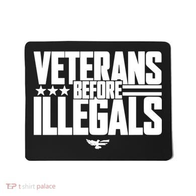 Veterans Before Illegals Mousepad