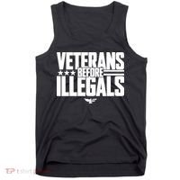 Veterans Before Illegals Tank Top thumb 0