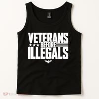 Veterans Before Illegals Tank Top thumb 2