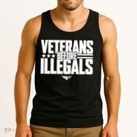 Veterans Before Illegals Tank Top thumb 3