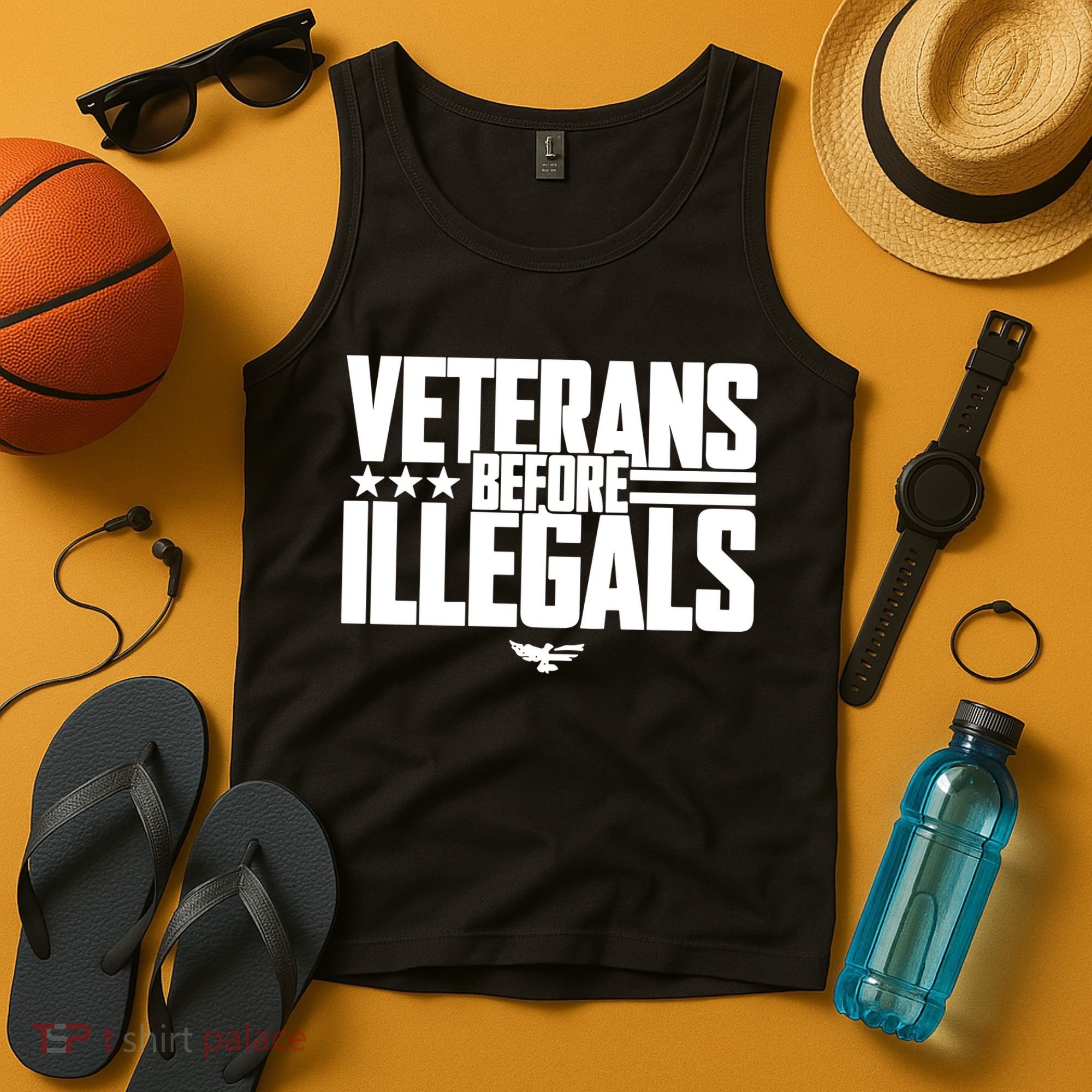 Veterans Before Illegals Tank Top