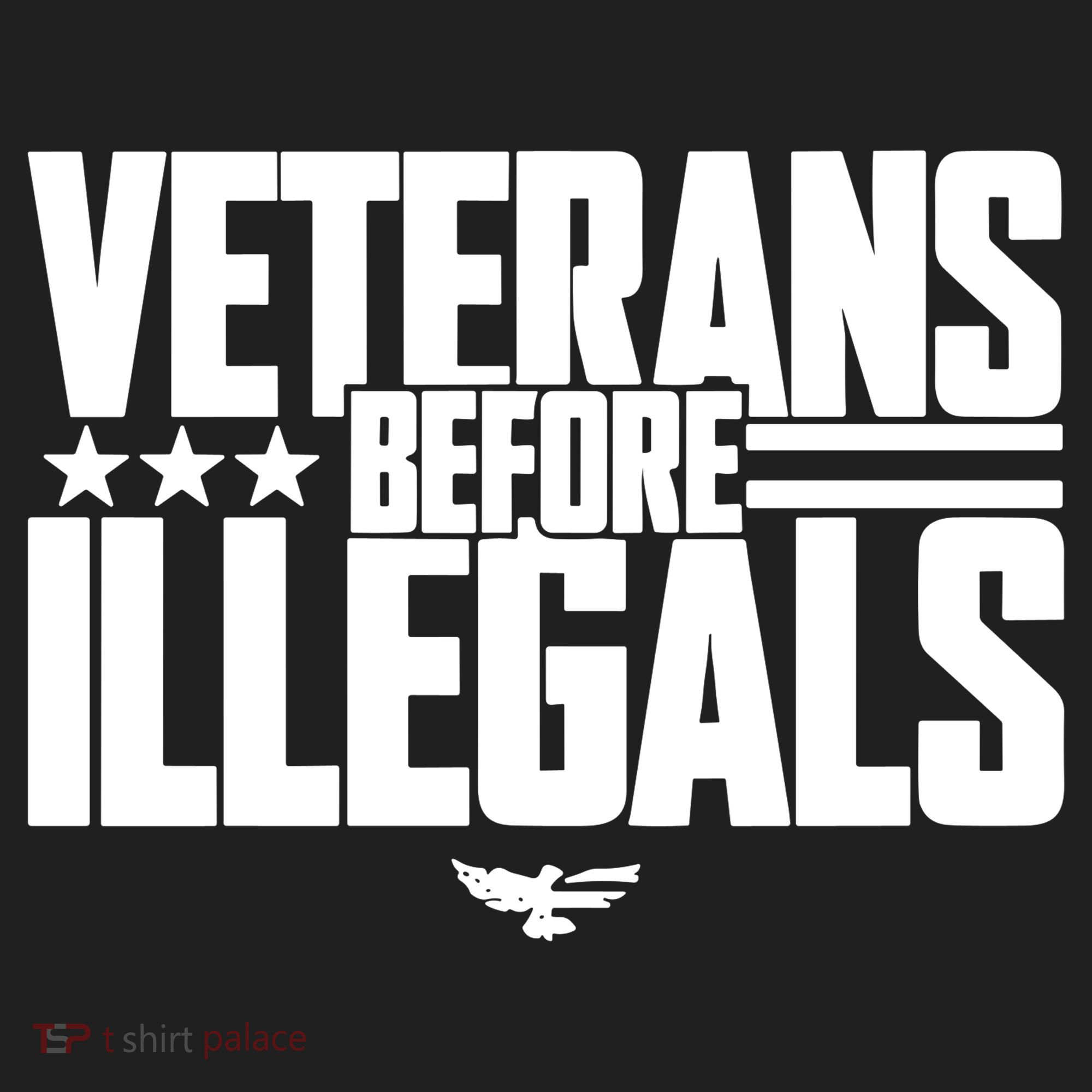 Veterans Before Illegals Golf Towel