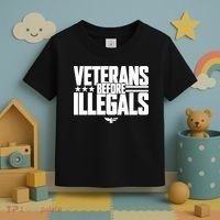 Veterans Before Illegals Toddler T-Shirt thumb 3