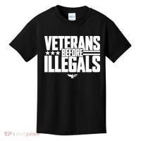 Veterans Before Illegals Kids T-Shirt thumb 0