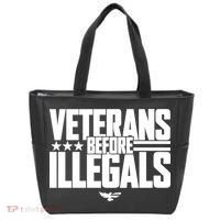Veterans Before Illegals Tote Bag thumb 0