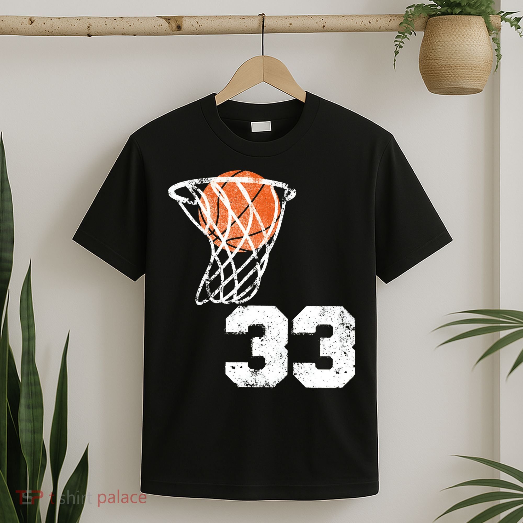 Vintage Basketball Jersey Number 33 Player Number T-Shirt