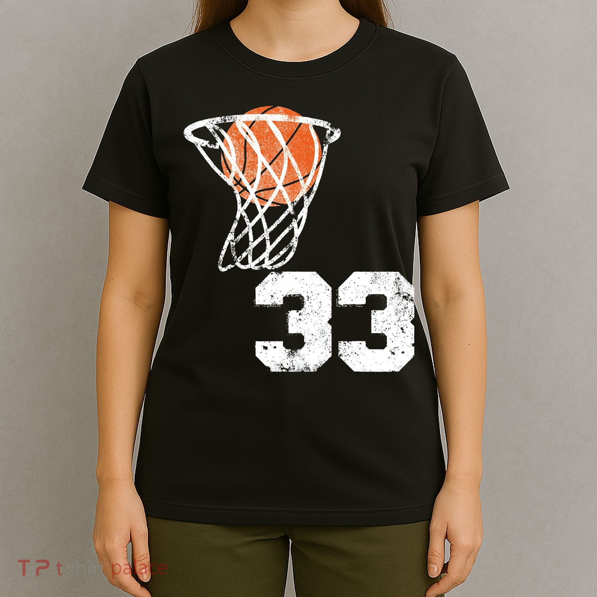 Vintage Basketball Jersey Number 33 Player Number T-Shirt