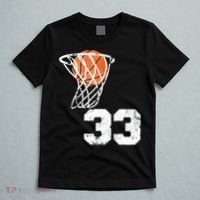 Vintage Basketball Jersey Number 33 Player Number T-Shirt thumb 5