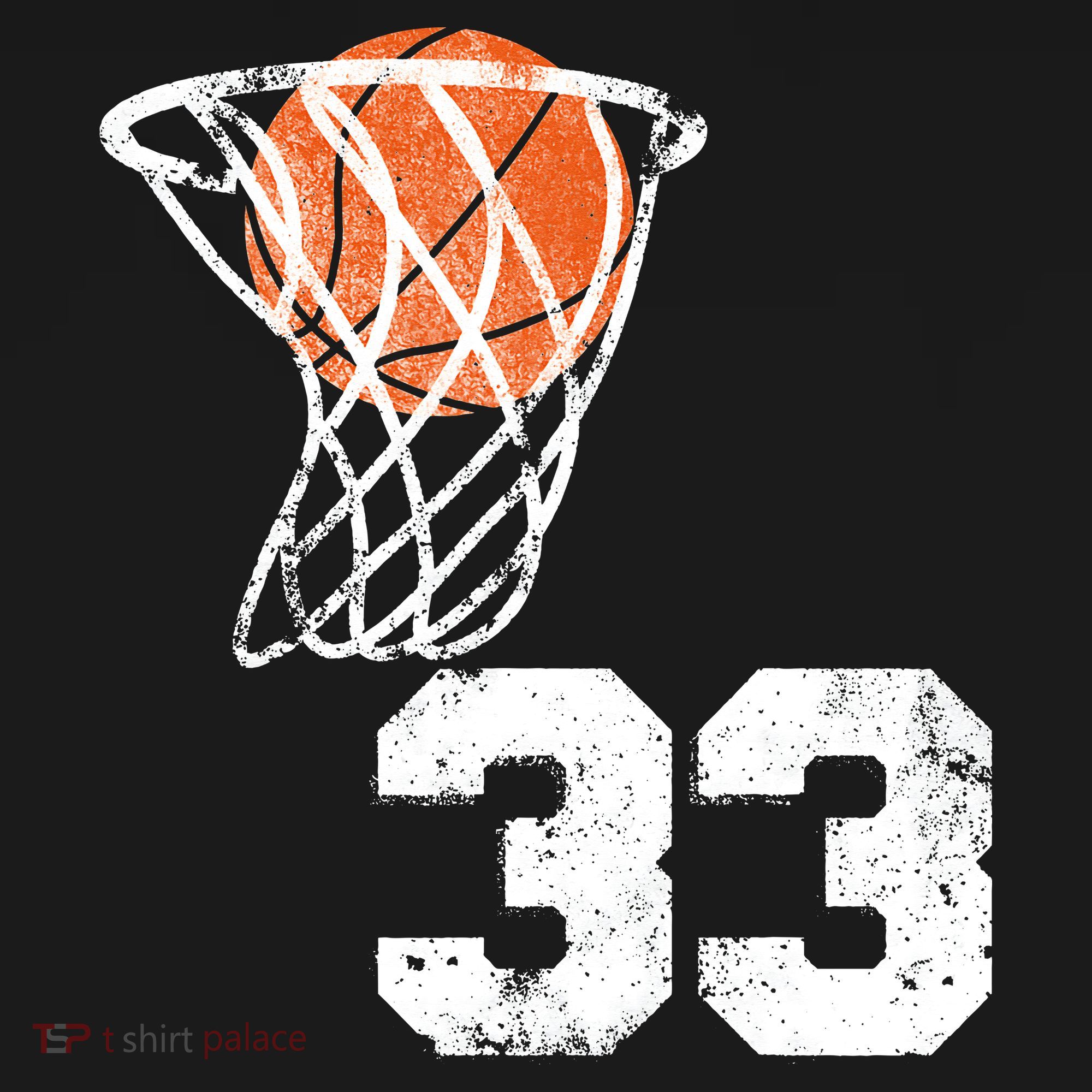 Vintage Basketball Jersey Number 33 Player Number T-Shirt
