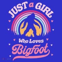 Vintage Bigfoot Just A Girl Who Loves Sasquatch Kids Hoodie thumb 5