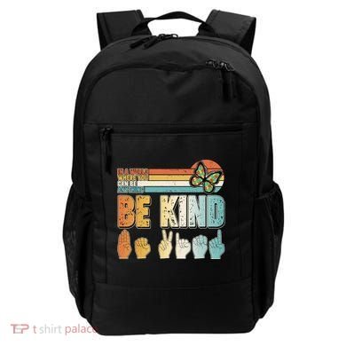 Vintage Be Kind Sign Langage Backpack