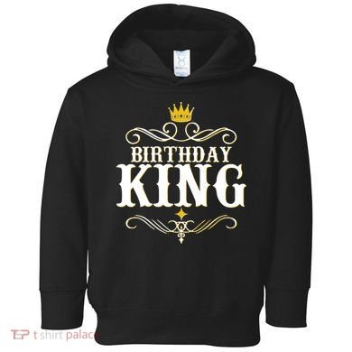 Vintage Birthday King Toddler Hoodie