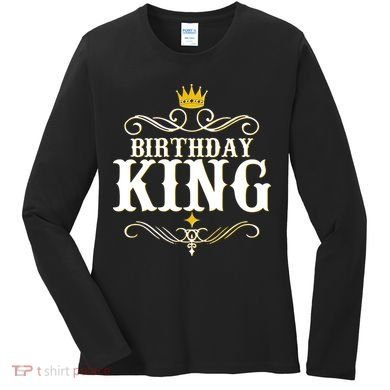 Vintage Birthday King Women's Long Sleeve Shirt