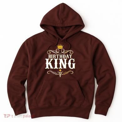 Vintage Birthday King Hoodie