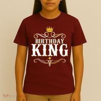 Vintage Birthday King T-Shirt thumb 4