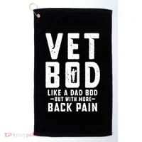 Vet Bod Like A Dad Bod Golf Towel thumb 0