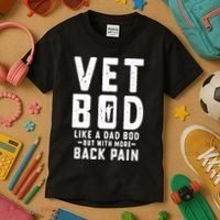 Vet Bod Like A Dad Bod Kids T-Shirt thumb 3