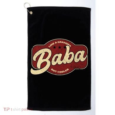 Vintage Baba Like A Grandpa But Cooler Gift Baba Arabic Gift Golf Towel