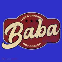 Vintage Baba Like A Grandpa But Cooler Gift Baba Arabic Gift T-Shirt thumb 7