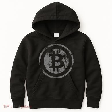 Vintage Bitcoin Logo Kids Hoodie