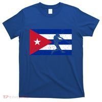 Vintage Baseball League Cuba Flag Cuban National Team Player Gift T-Shirt thumb 0