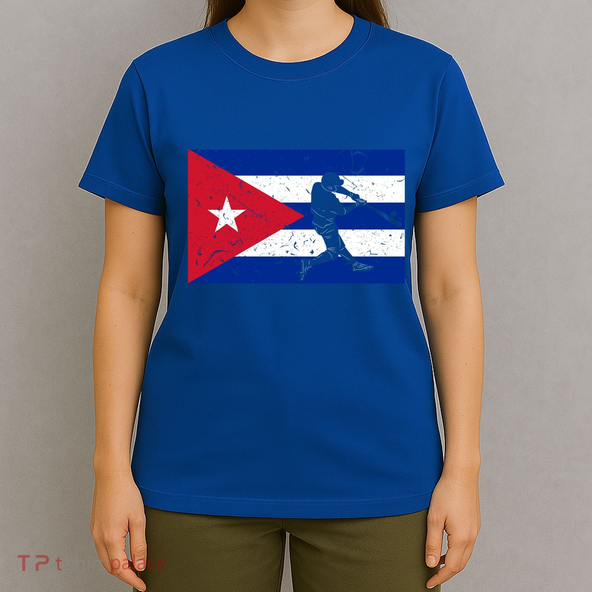 Vintage Baseball League Cuba Flag Cuban National Team Player Gift T-Shirt