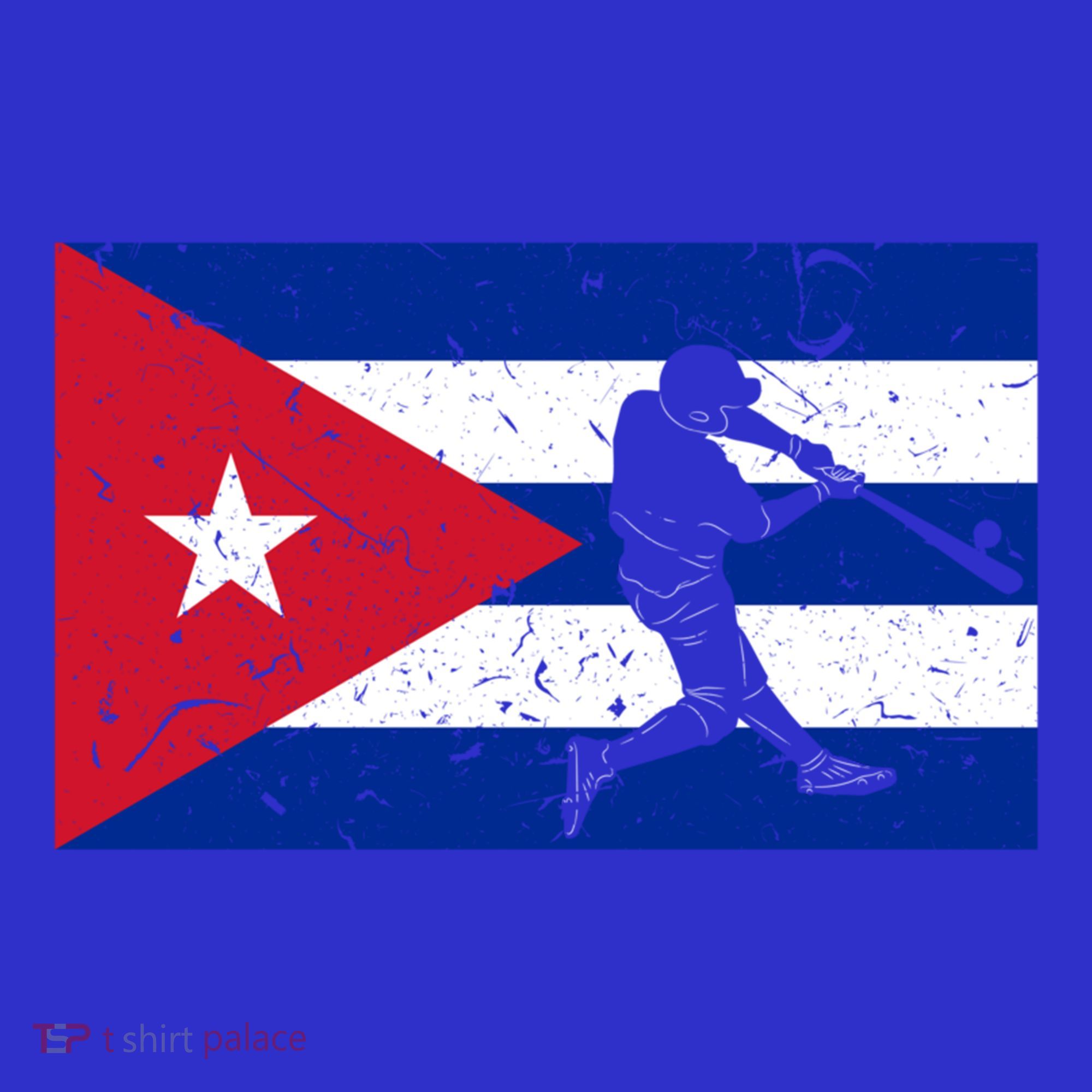 Vintage Baseball League Cuba Flag Cuban National Team Player Gift T-Shirt
