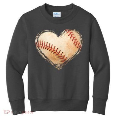 Vintage Baseball Lover Kids Sweatshirt