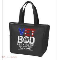 Vet Bod Like Dad Bod But With More Back Pain Veterans Day Tote Bag thumb 3