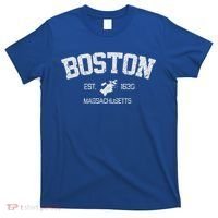 Vintage Boston Massachusetts Est 1630 Souvenir Gift T-Shirt thumb 0