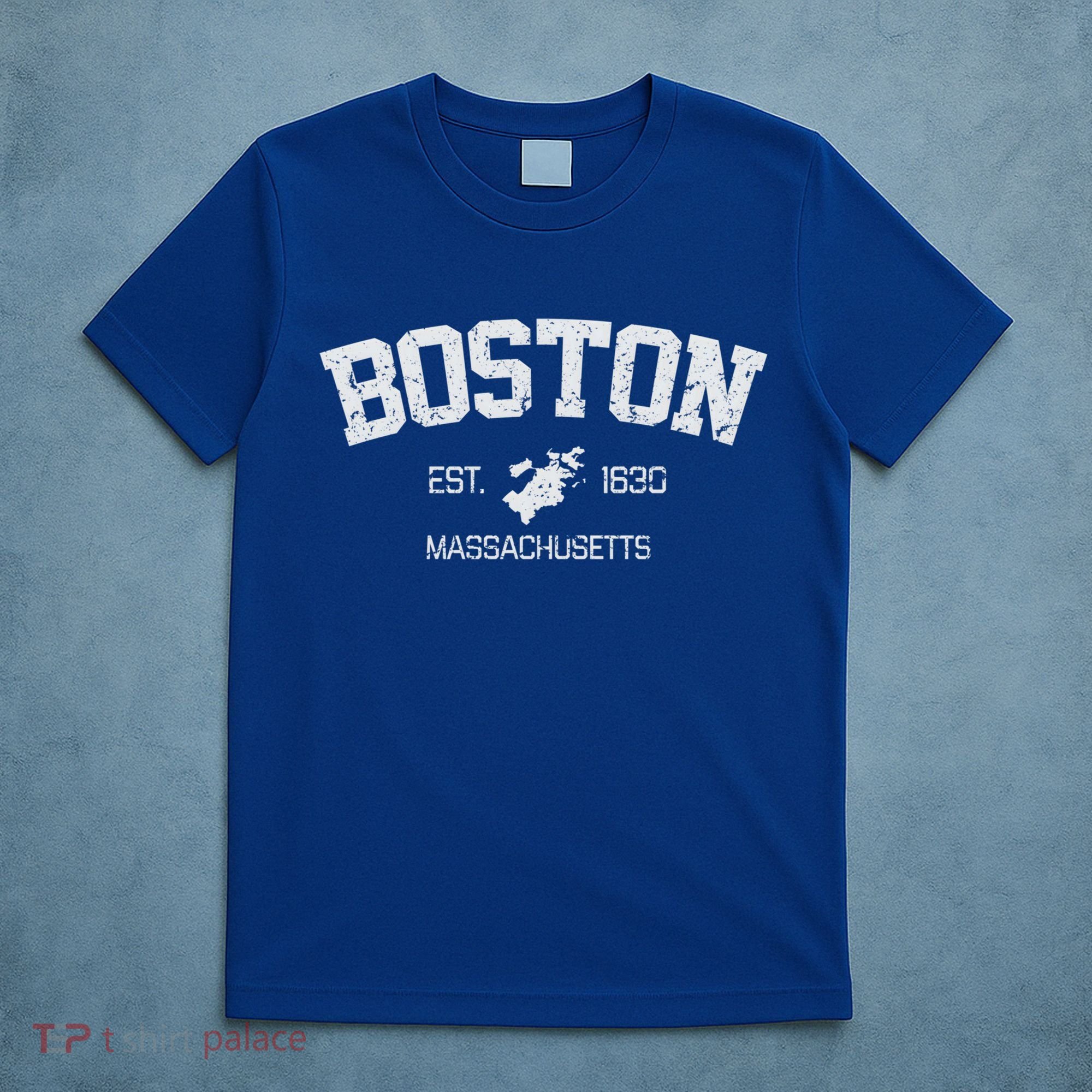 Vintage Boston Massachusetts Est 1630 Souvenir Gift T-Shirt
