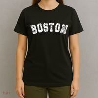 Vintage Boston Massachusetts Retro Distressed Apparel T-Shirt thumb 4