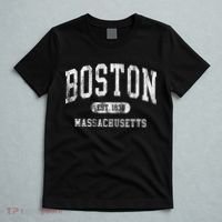 Vintage Boston Massachusetts Established 1630 Throwback T-Shirt thumb 5
