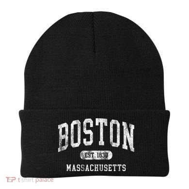 Vintage Boston Massachusetts Established 1630 Throwback Beanie