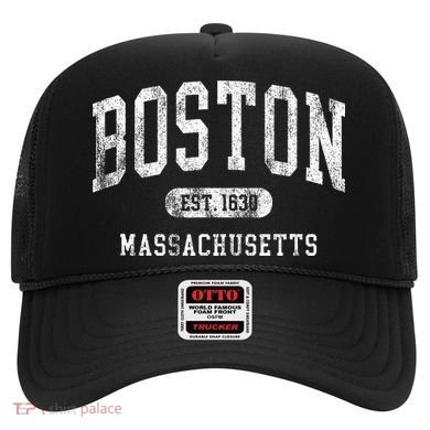Vintage Boston Massachusetts Established 1630 Throwback Hat