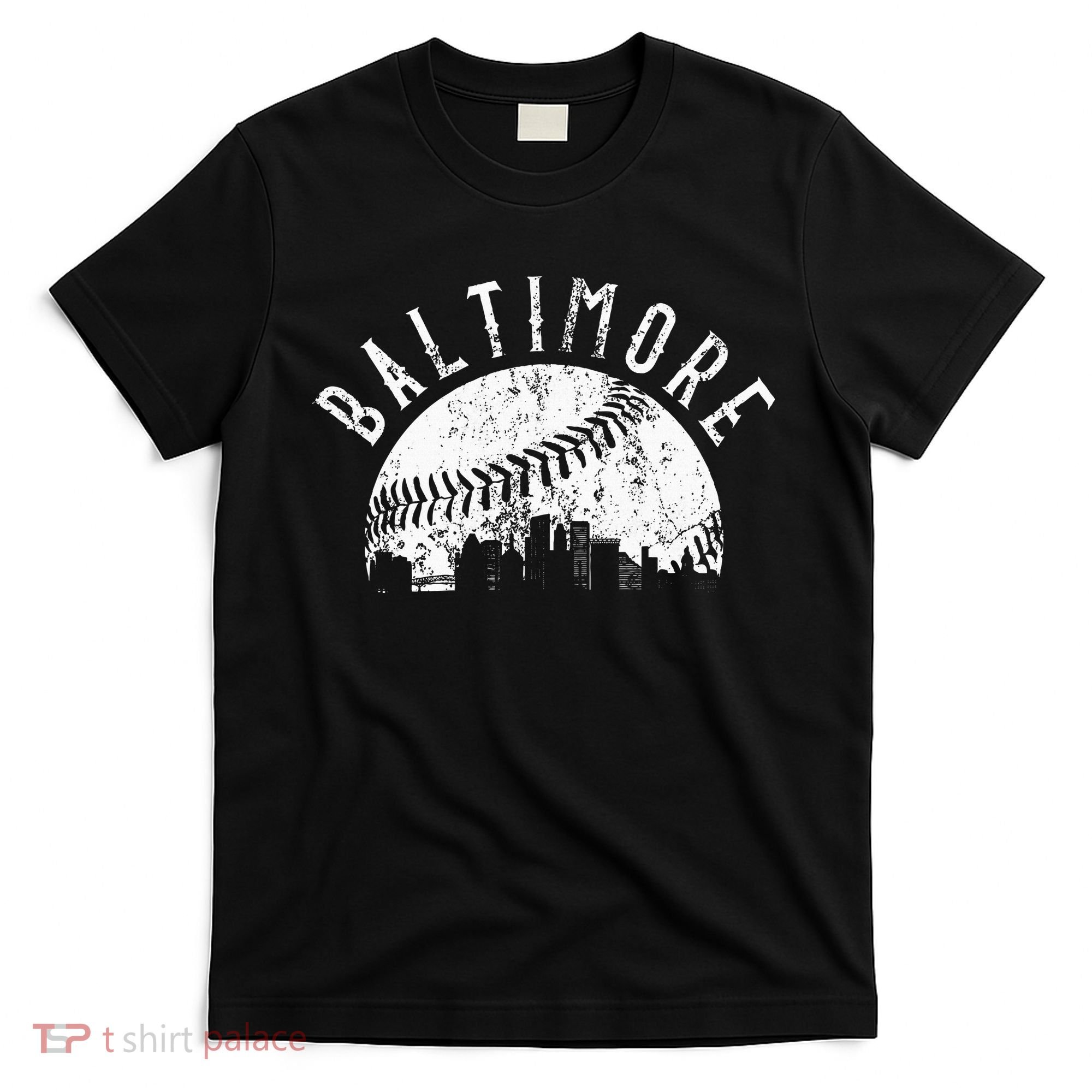 Vintage Baltimore Maryland Skyline T-Shirt