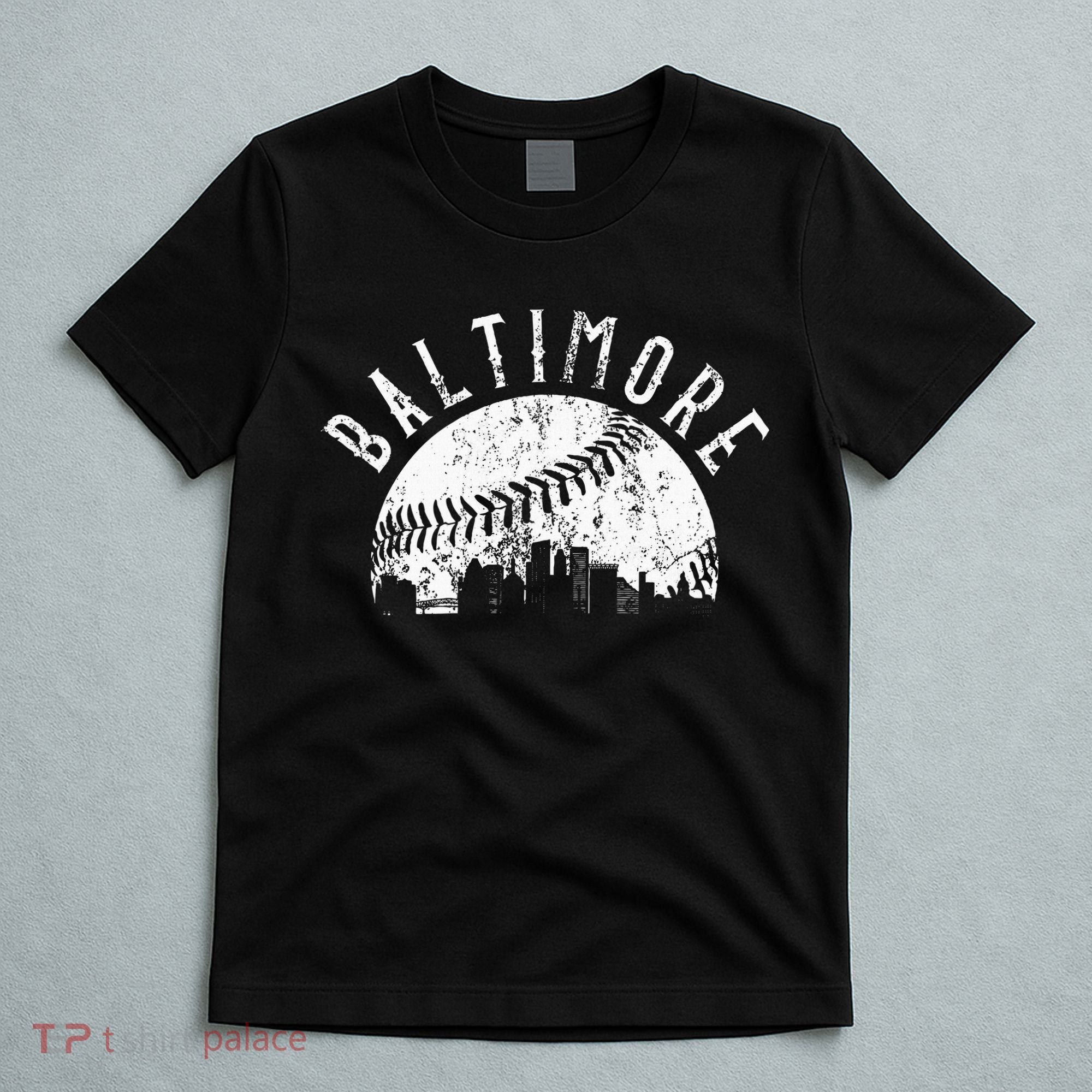 Vintage Baltimore Maryland Skyline T-Shirt
