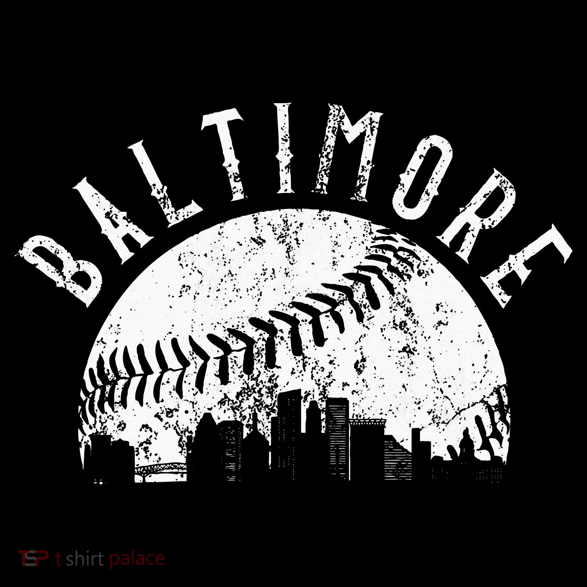 Vintage Baltimore Maryland Skyline T-Shirt