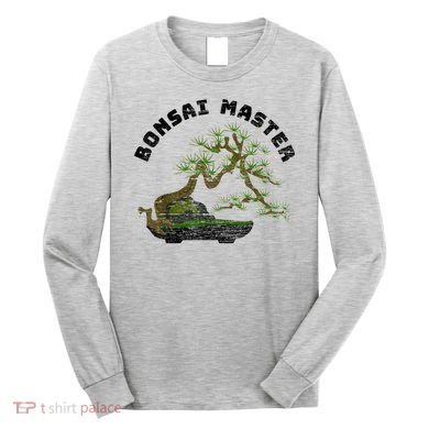 Vintage Bonsai Master Bonsai Tree Long Sleeve Shirt